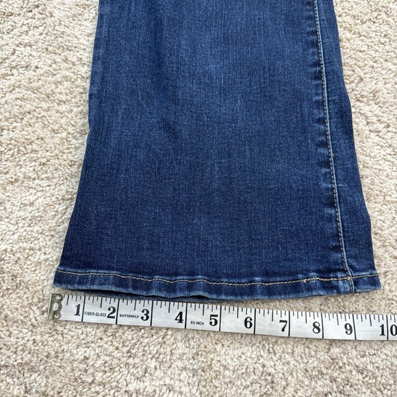 Indigo Blue Super Stretch Maturnity Jeans L Blue Denim Boot Cut - Picture 11 of 15